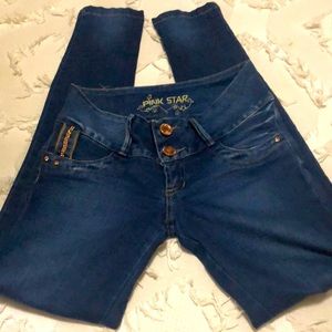 Pink star jeans